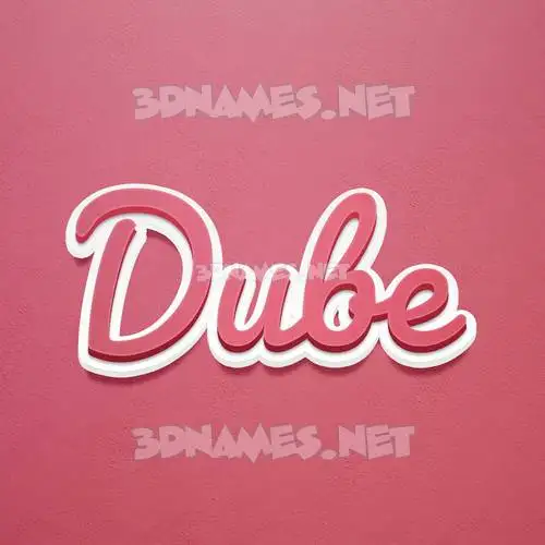dube in Red Scribble style - 3D name wallpaper dube in Red Scribble style - 3D name wallpaper