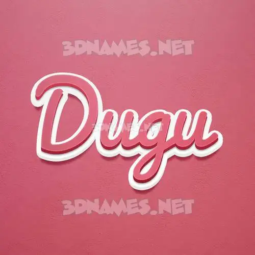 dugu in Red Scribble style - 3D name wallpaper dugu in Red Scribble style - 3D name wallpaper