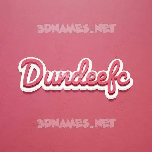 dundeefc in Red Scribble style - 3D name wallpaper dundeefc in Red Scribble style - 3D name wallpaper