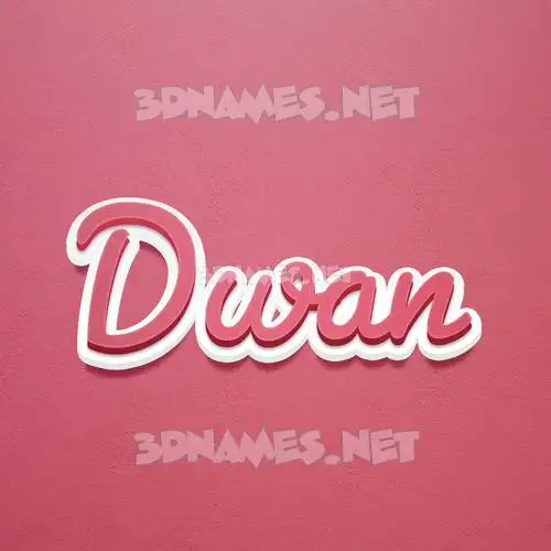 dwan in Red Scribble style - 3D name wallpaper dwan in Red Scribble style - 3D name wallpaper