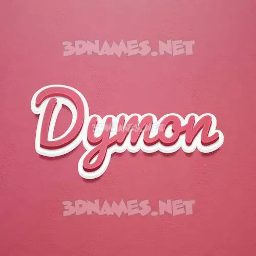 dymon in Red Scribble style - 3D name wallpaper dymon in Red Scribble style - 3D name wallpaper