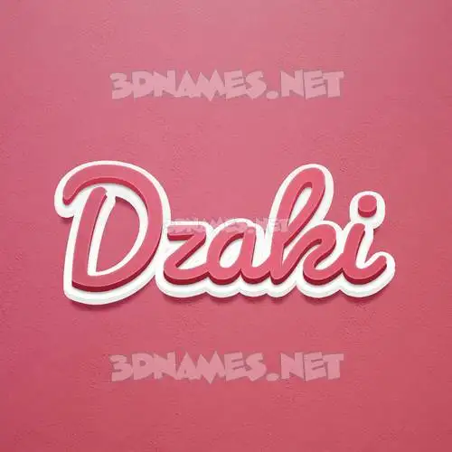 dzaki in Red Scribble style - 3D name wallpaper dzaki in Red Scribble style - 3D name wallpaper