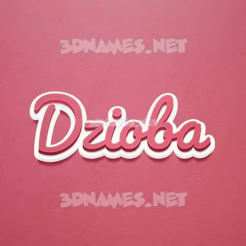 dzioba in Red Scribble style - 3D name wallpaper dzioba in Red Scribble style - 3D name wallpaper