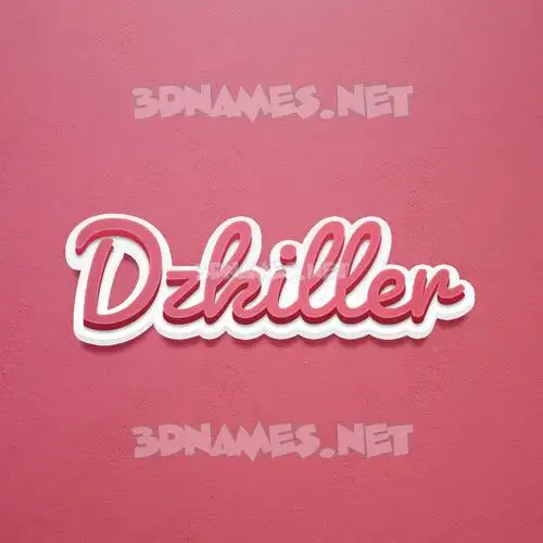 dzkiller in Red Scribble style - 3D name wallpaper dzkiller in Red Scribble style - 3D name wallpaper