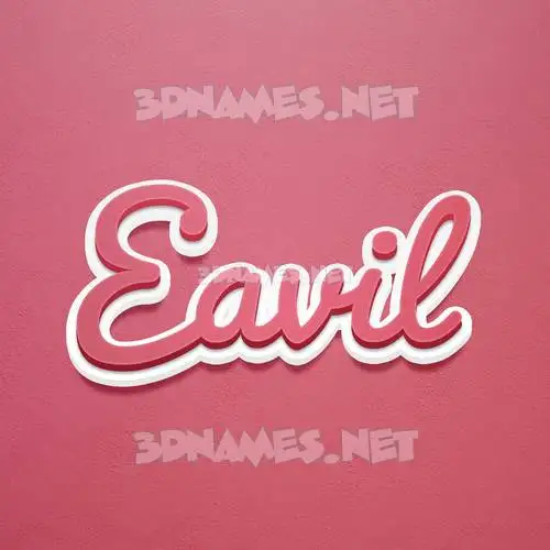 eavil in Red Scribble style - 3D name wallpaper eavil in Red Scribble style - 3D name wallpaper