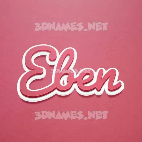 eben in Red Scribble style - 3D name wallpaper eben in Red Scribble style - 3D name wallpaper
