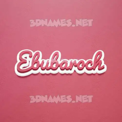 ebubaroch in Red Scribble style - 3D name wallpaper ebubaroch in Red Scribble style - 3D name wallpaper
