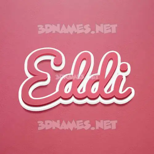 eddi in Red Scribble style - 3D name wallpaper eddi in Red Scribble style - 3D name wallpaper