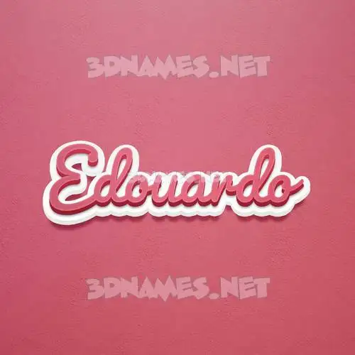 edouardo in Red Scribble style - 3D name wallpaper edouardo in Red Scribble style - 3D name wallpaper