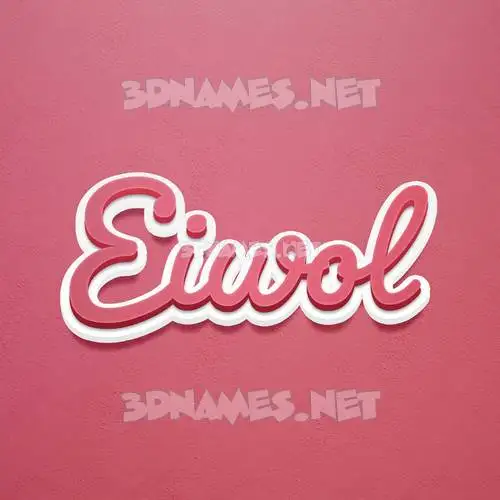eiwol in Red Scribble style - 3D name wallpaper eiwol in Red Scribble style - 3D name wallpaper