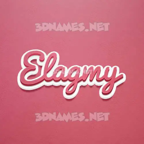 elagmy in Red Scribble style - 3D name wallpaper elagmy in Red Scribble style - 3D name wallpaper