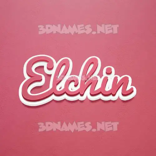 elchin in Red Scribble style - 3D name wallpaper elchin in Red Scribble style - 3D name wallpaper
