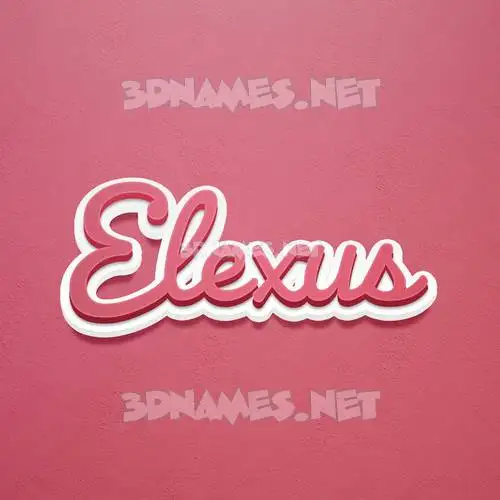 elexus in Red Scribble style - 3D name wallpaper elexus in Red Scribble style - 3D name wallpaper