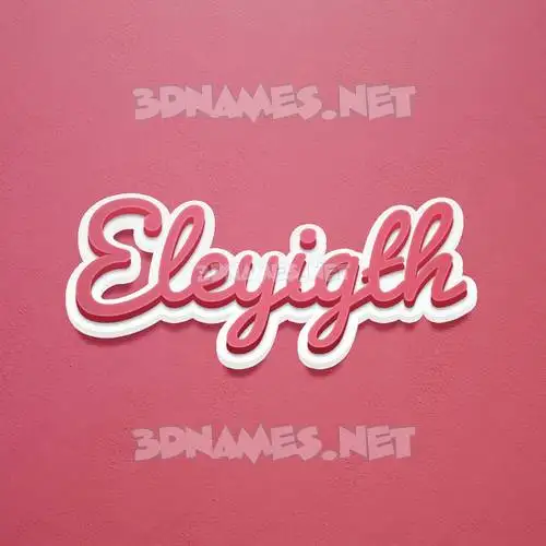 eleyigth in Red Scribble style - 3D name wallpaper eleyigth in Red Scribble style - 3D name wallpaper