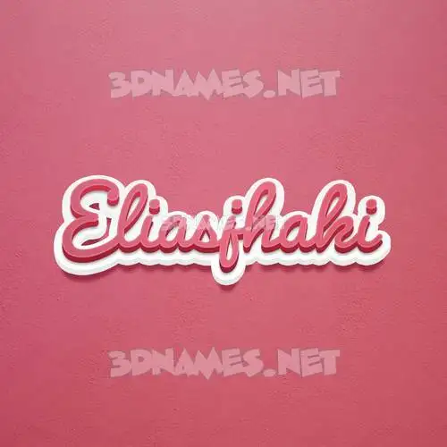 eliasjhaki in Red Scribble style - 3D name wallpaper eliasjhaki in Red Scribble style - 3D name wallpaper
