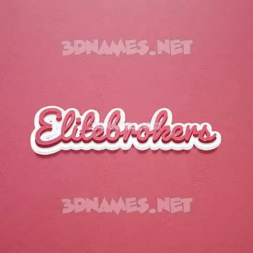 elitebrokers in Red Scribble style - 3D name wallpaper elitebrokers in Red Scribble style - 3D name wallpaper