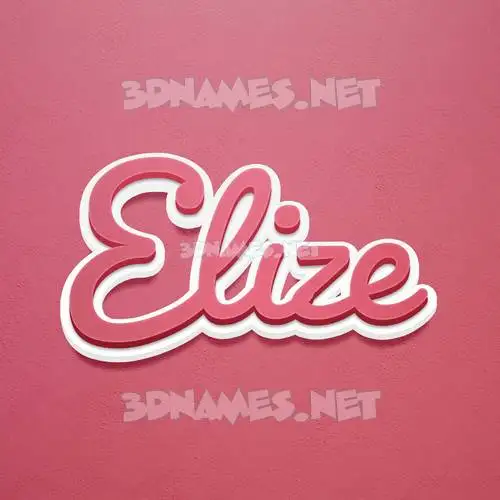 elize in Red Scribble style - 3D name wallpaper elize in Red Scribble style - 3D name wallpaper