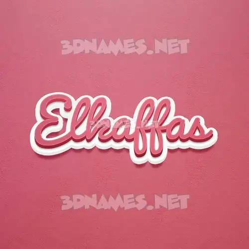 elkaffas in Red Scribble style - 3D name wallpaper elkaffas in Red Scribble style - 3D name wallpaper