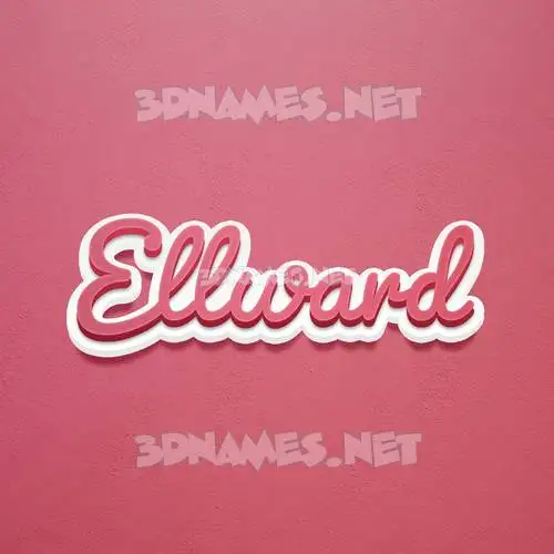 ellward in Red Scribble style - 3D name wallpaper ellward in Red Scribble style - 3D name wallpaper