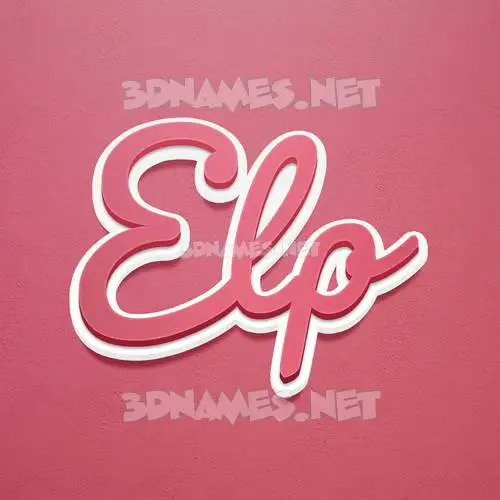 elp in Red Scribble style - 3D name wallpaper elp in Red Scribble style - 3D name wallpaper