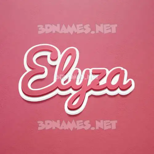 elyza in Red Scribble style - 3D name wallpaper elyza in Red Scribble style - 3D name wallpaper