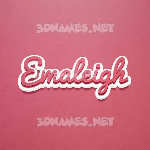 emaleigh in Red Scribble style - 3D name wallpaper emaleigh in Red Scribble style - 3D name wallpaper