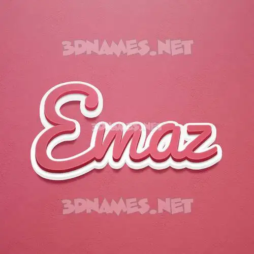 emaz in Red Scribble style - 3D name wallpaper emaz in Red Scribble style - 3D name wallpaper