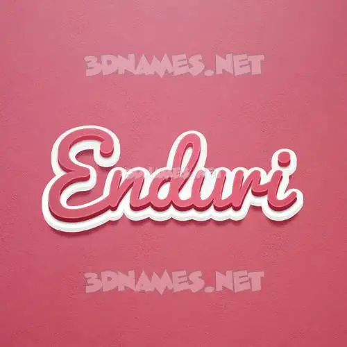 enduri in Red Scribble style - 3D name wallpaper enduri in Red Scribble style - 3D name wallpaper