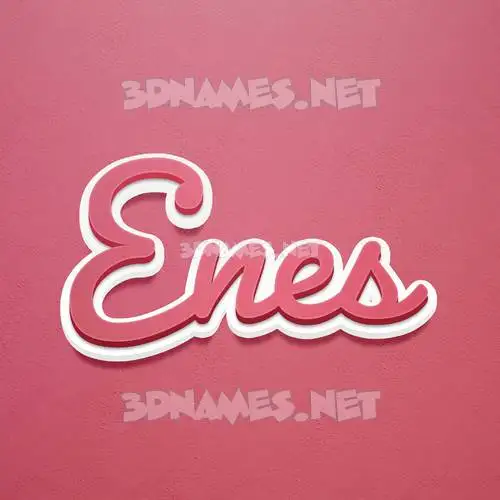 enes in Red Scribble style - 3D name wallpaper enes in Red Scribble style - 3D name wallpaper