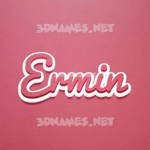 ermin in Red Scribble style - 3D name wallpaper ermin in Red Scribble style - 3D name wallpaper