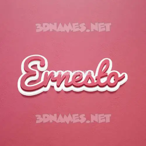 ernesto in Red Scribble style - 3D name wallpaper