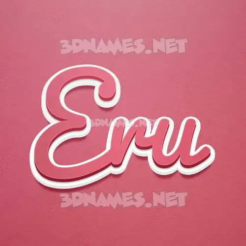 eru in Red Scribble style - 3D name wallpaper eru in Red Scribble style - 3D name wallpaper