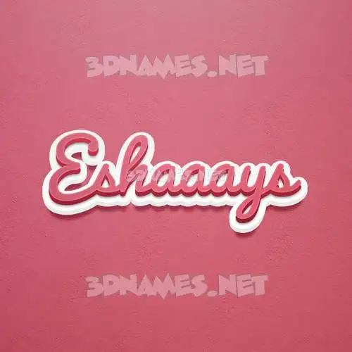 eshaaays in Red Scribble style - 3D name wallpaper eshaaays in Red Scribble style - 3D name wallpaper