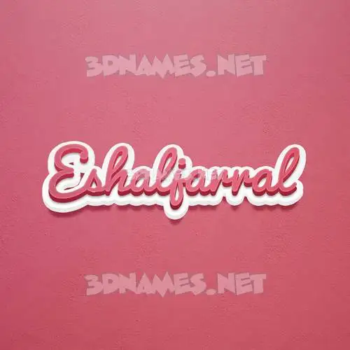 eshaljarral in Red Scribble style - 3D name wallpaper eshaljarral in Red Scribble style - 3D name wallpaper
