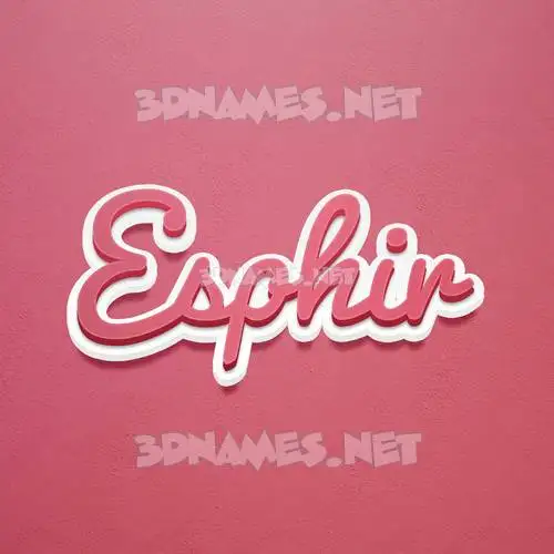 esphir in Red Scribble style - 3D name wallpaper esphir in Red Scribble style - 3D name wallpaper