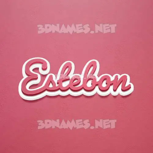 estebon in Red Scribble style - 3D name wallpaper estebon in Red Scribble style - 3D name wallpaper