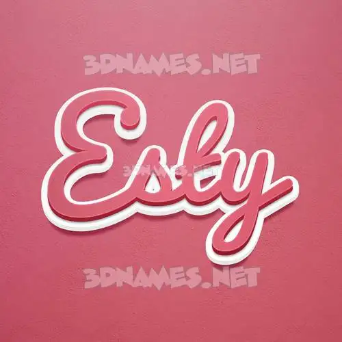 esty in Red Scribble style - 3D name wallpaper esty in Red Scribble style - 3D name wallpaper