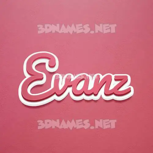 evanz in Red Scribble style - 3D name wallpaper evanz in Red Scribble style - 3D name wallpaper