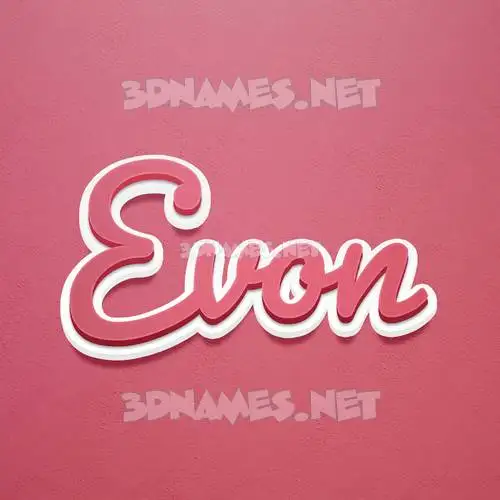 evon in Red Scribble style - 3D name wallpaper evon in Red Scribble style - 3D name wallpaper