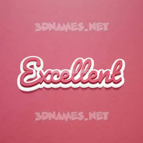 excellent in Red Scribble style - 3D name wallpaper excellent in Red Scribble style - 3D name wallpaper