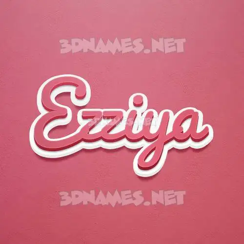 ezziya in Red Scribble style - 3D name wallpaper ezziya in Red Scribble style - 3D name wallpaper