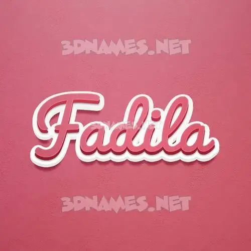 fadila in Red Scribble style - 3D name wallpaper fadila in Red Scribble style - 3D name wallpaper