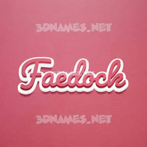 faedock in Red Scribble style - 3D name wallpaper faedock in Red Scribble style - 3D name wallpaper