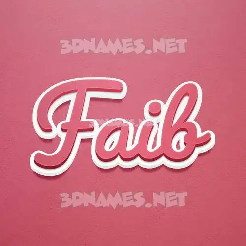 faib in Red Scribble style - 3D name wallpaper faib in Red Scribble style - 3D name wallpaper