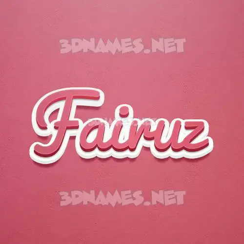 fairuz in Red Scribble style - 3D name wallpaper fairuz in Red Scribble style - 3D name wallpaper