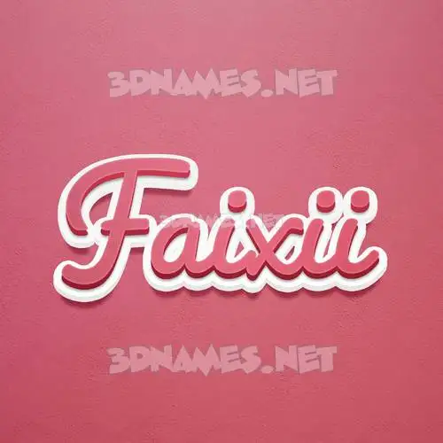 faixii in Red Scribble style - 3D name wallpaper faixii in Red Scribble style - 3D name wallpaper
