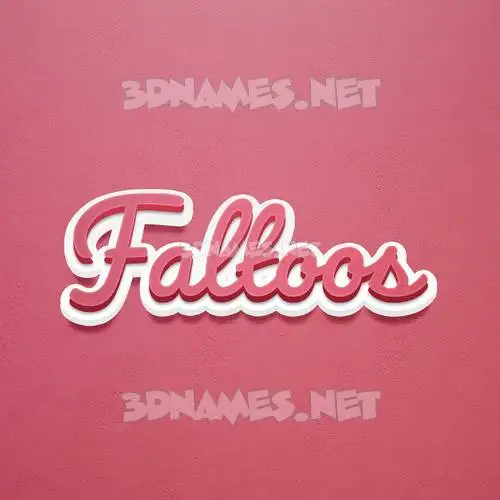 faltoos in Red Scribble style - 3D name wallpaper faltoos in Red Scribble style - 3D name wallpaper