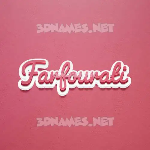 farfourati in Red Scribble style - 3D name wallpaper farfourati in Red Scribble style - 3D name wallpaper