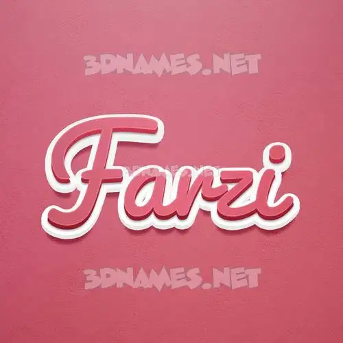 farzi in Red Scribble style - 3D name wallpaper farzi in Red Scribble style - 3D name wallpaper