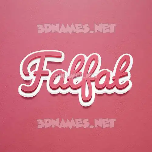 fatfat in Red Scribble style - 3D name wallpaper